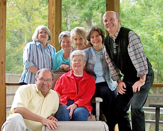Columbia SC 10/2008, Top to Bottom: Leslie Terry Hazzard, Susan Smith Jenkins, Betty Barger Disher, Willa McKee Burdette, Kenny Burdette, Jimmy Palassis and Ruhn Luhn Palassis