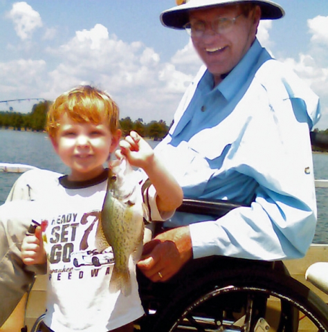 Vic Boudolf and Grandson Noahs First Fish 