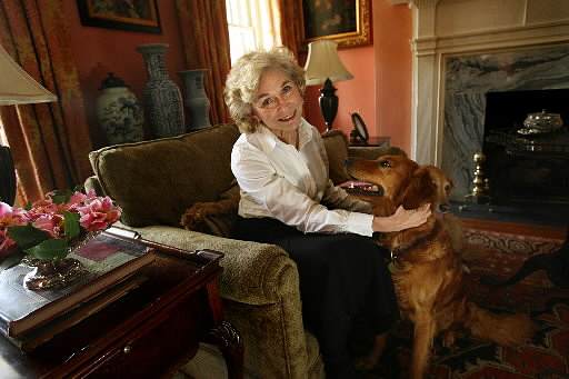 Pamela Tovey Quattlebaum & Bonnie at home in Charleston.